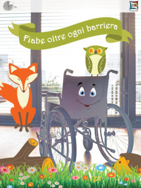 copertina della racconta Fiabe oltre ogni barriera realizzata all'interno del progetto di sensibilizzazione sul tema disabilità Un viaggio dentro la fiaba per incontrare eroi super abili di Lule Onlus finanziato da Fondazione Ticino Olona